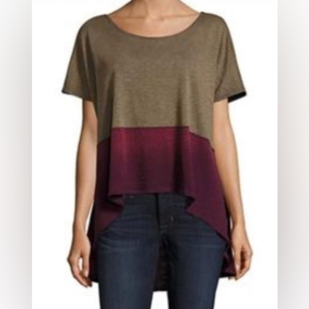 Free People Midnight Colorblock Top.